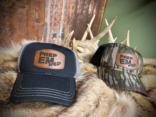 PrepEM Wild Richardson 111 Hat - Leather Logo Patch Snapback