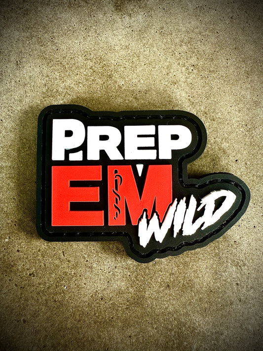 Velcro PrepEM Wild Brand Patch       1.5” x 2.5”