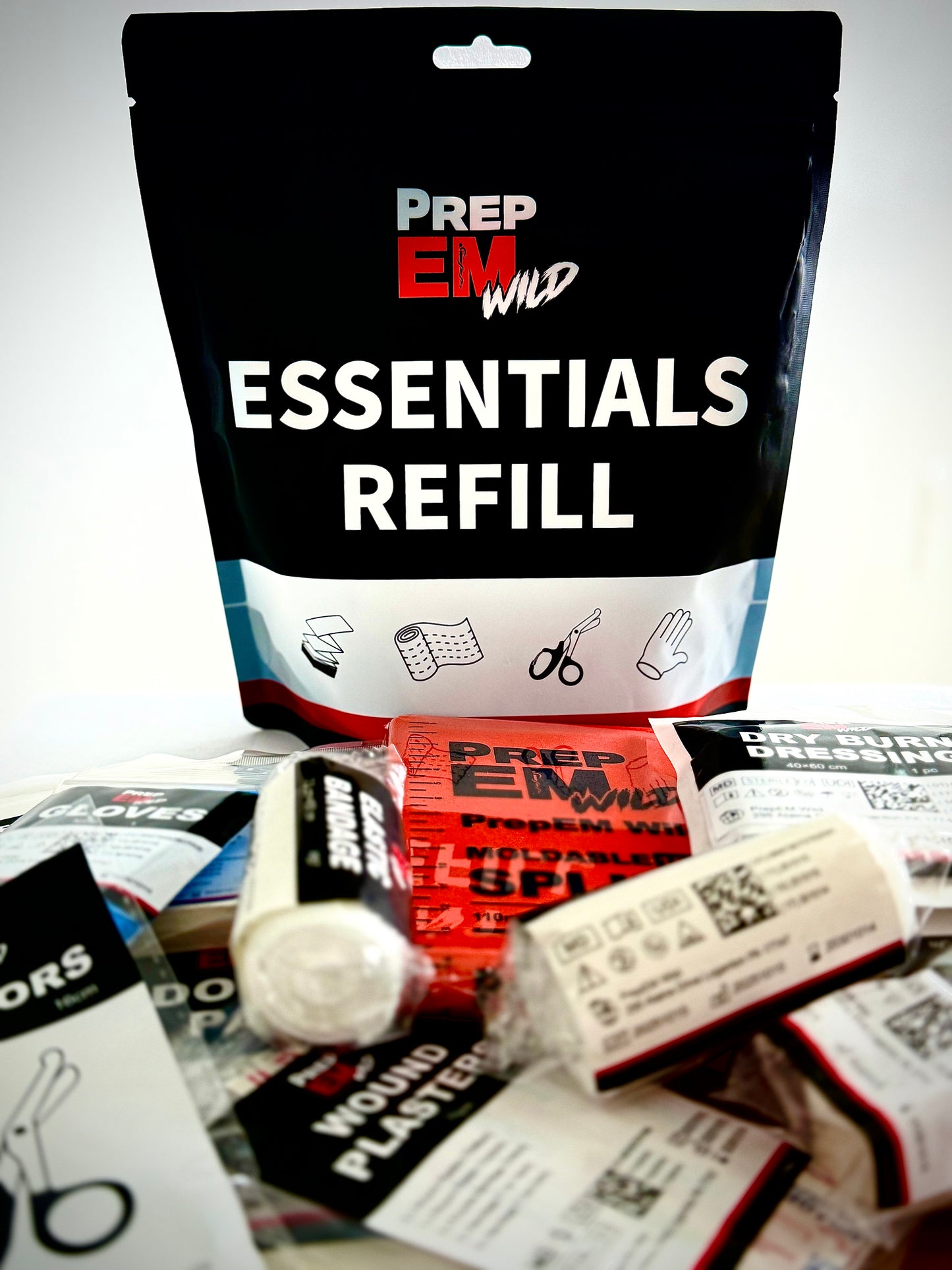 PrepEM Wild Essentials Refill Kit | Trauma & Emergency Medical Restock